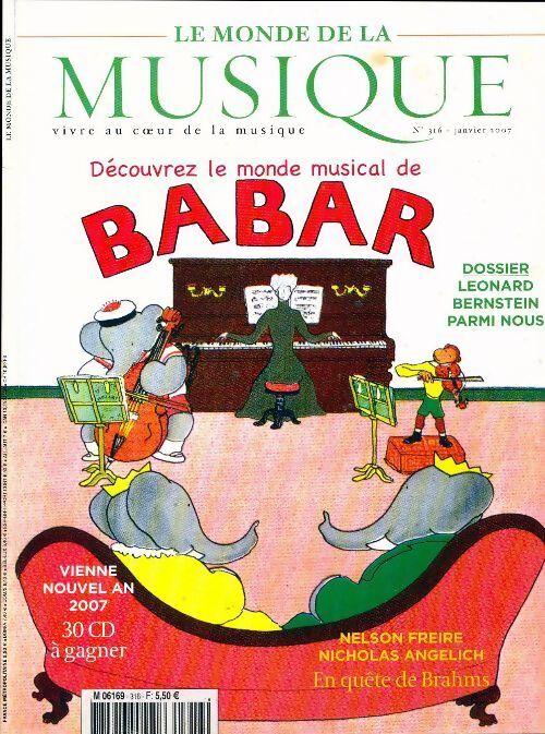 Le Monde de la musique n°316 : Babar - Collectif - Livre