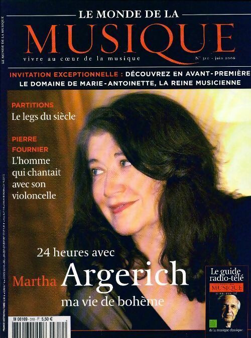Le Monde de la musique n°310 : Martha Argerich - Collectif - Livre