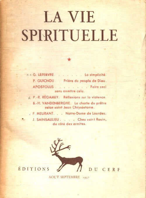 La vie spirituelle n°431 - Collectif - Livre