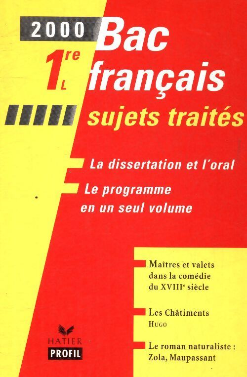 Bac français 1ère L - Collectif - Livre