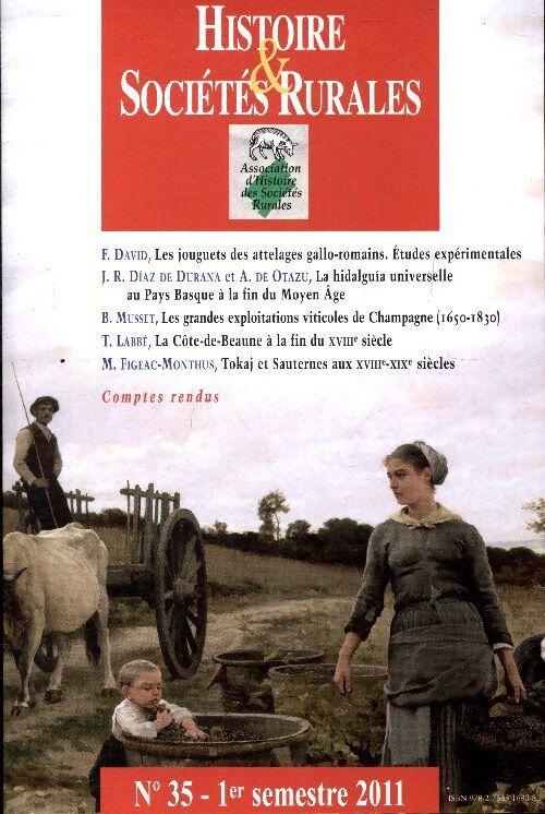 Histoire & sociétés rurales n°35  - Collectif - Livre