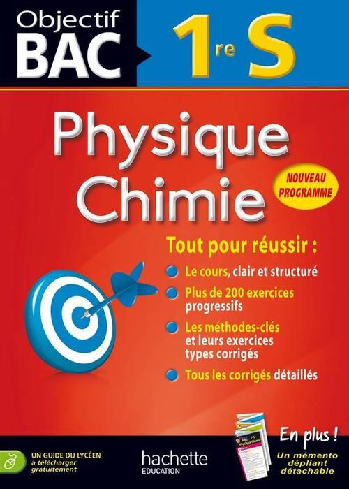 Objectif bac physique chimie 1ère S - Michel Barde - Livre