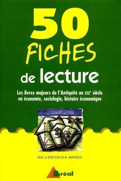 50 fiches de lecture - Marc Montoussé - Livre
