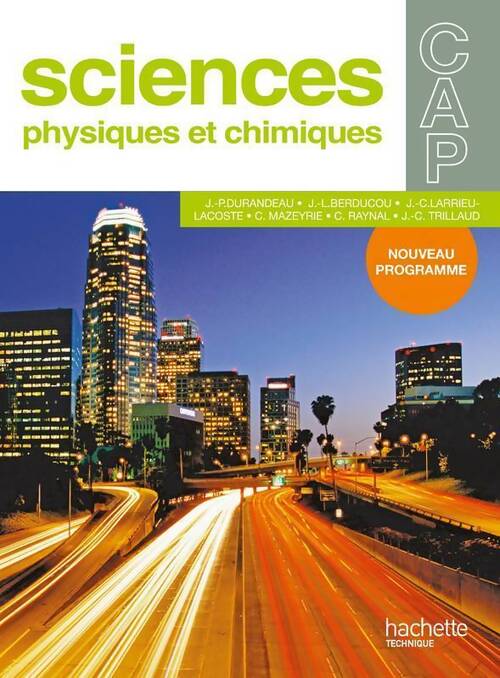 Sciences physiques CAP - Jean-Pierre Durandeau - Livre