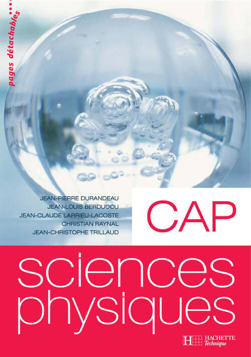 Sciences physiques CAP - Jean-Pierre Durandeau - Livre