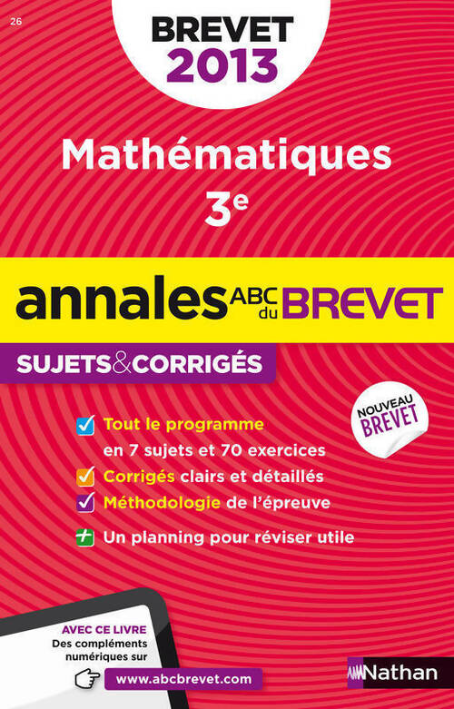 Mathématiques Brevet. Sujets & corrigés 2013 - Carole Feugère - Livre
