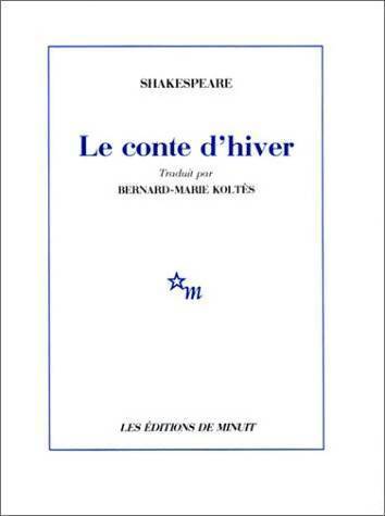 Le conte d'hiver - William Shakespeare - Livre
