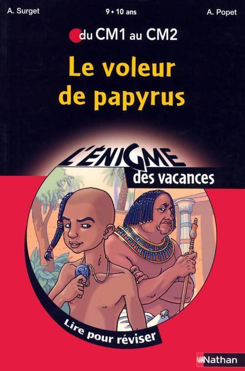 Le voleur de papyrus - Surget Et Popet - Livre