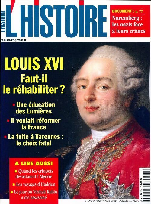 L'histoire n°303 : Louis XVI - Collectif - Livre