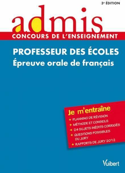 Concours professeur des écoles - épreuve orale de français 2013-2014 - Marc Loison - Livre
