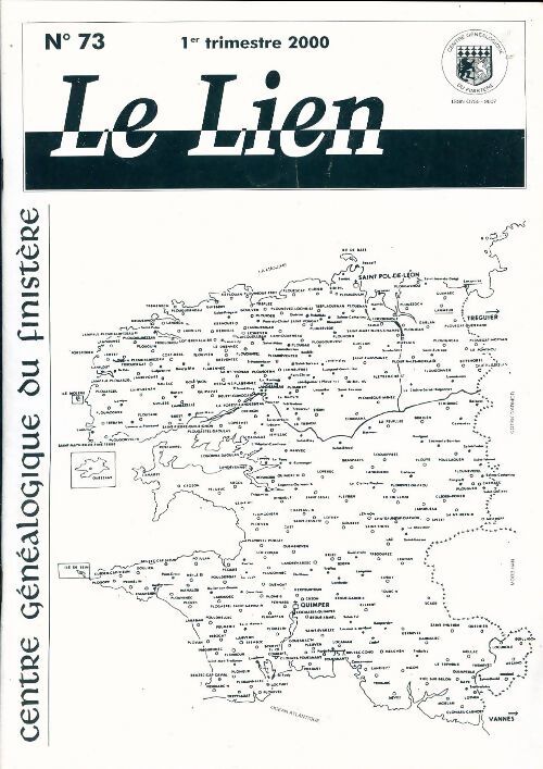 Le lien du centre généalogique Finistère n°73 - Collectif - Livre
