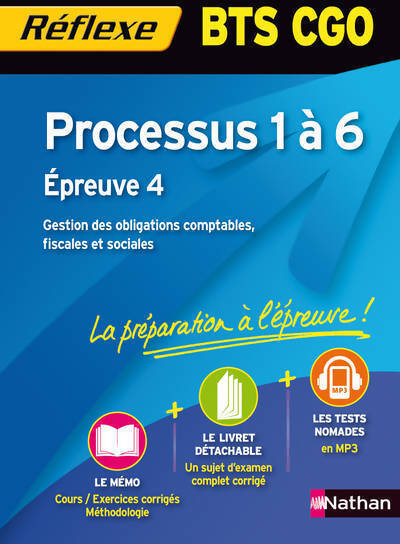 Processus 1 a 6 épreuve 4 BTS CGO - Sylvie Chamillard - Livre