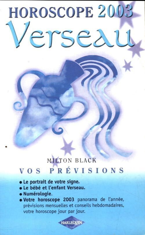 Verseau 2003 - Milton Black - Livre