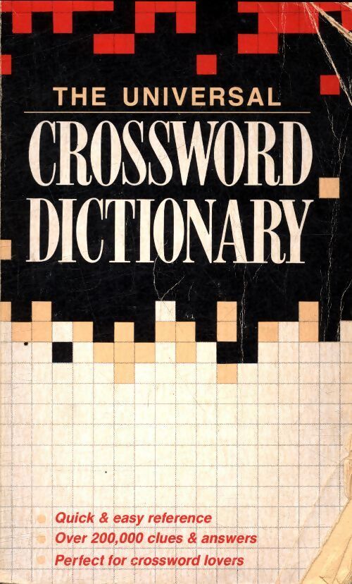 The universal crossword dictionary - Ursula Harringman - Livre