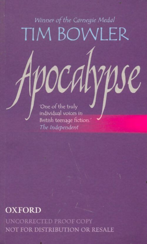 Apocalypse - Tim Bowler - Livre