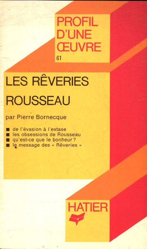 Les rêveries du promeneur solitaire - Jean-Jacques Rousseau - Livre