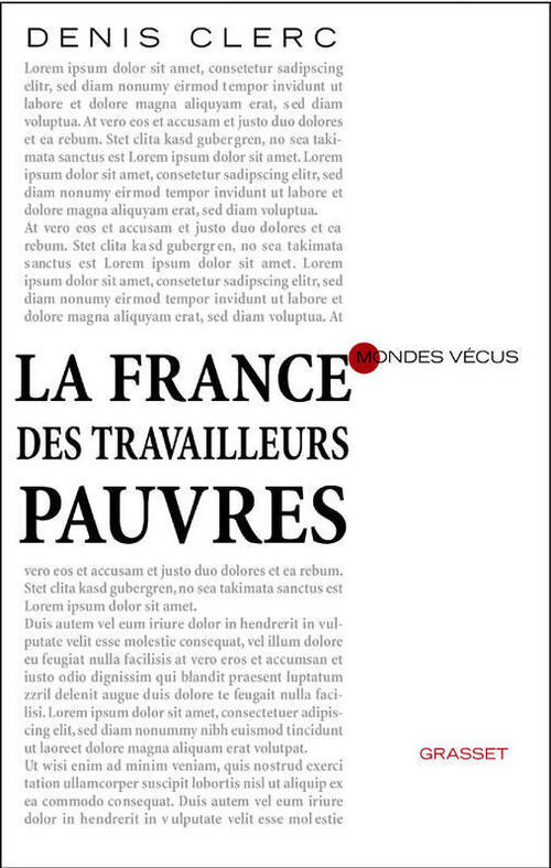 La France des travailleurs pauvres - Denis Clerc - Livre