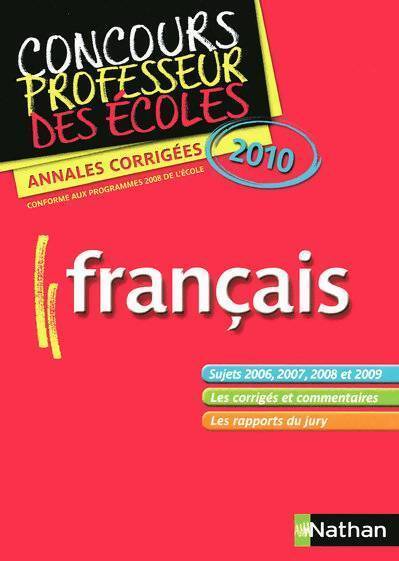 Français Professeur des écoles 2010 - Jean-Pierre Jarry - Livre