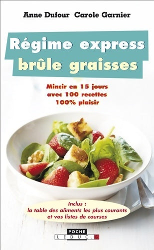 Régime brûle-graisses en 30 jours - Anne Dufour - Livre