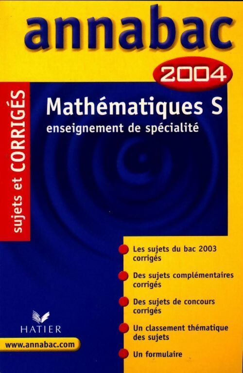 Mathématiques Terminale S. Enseignement de spécialité 2004 - Collectif - Livre
