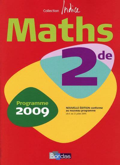 Math Seconde - Collectif - Livre