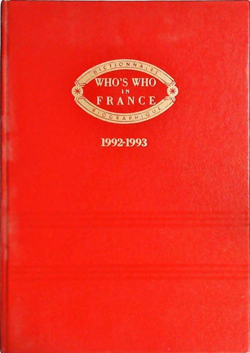 Who's who in France 1992-1993 - Collectif - Livre