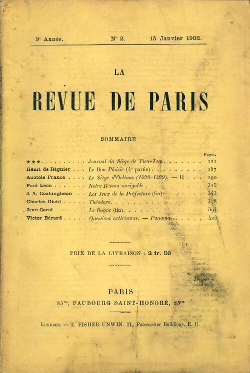 La revue de Paris 1902 n°2 - Collectif - Livre