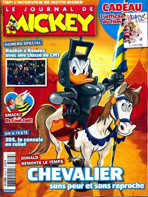Le journal de Mickey n°3066 : Chevalier sans peur et sans reproche - Collectif - Livre