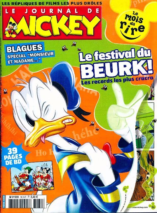 Le journal de Mickey n°3070 : Le festival Beurk ! - Collectif - Livre