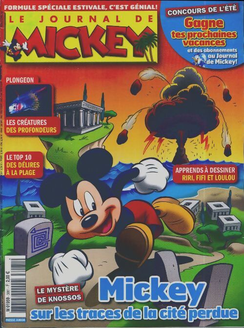 Le journal de Mickey n°3081 : Mickey sur les traces de la cité perdue - Collectif - Livre