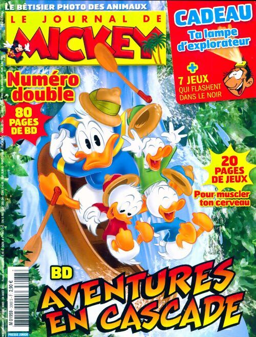 Le journal de Mickey n°3088-3089 : Aventures en cascade - Collectif - Livre