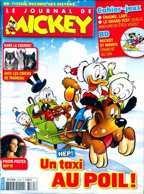 Le journal de Mickey n°3165 : Un taxi au poil ! - Collectif - Livre