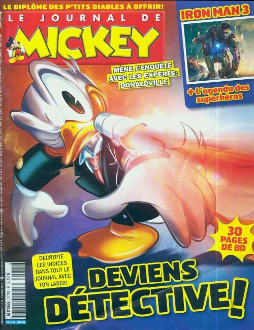 Le journal de Mickey n°3175 : Deviens détective ! - Collectif - Livre