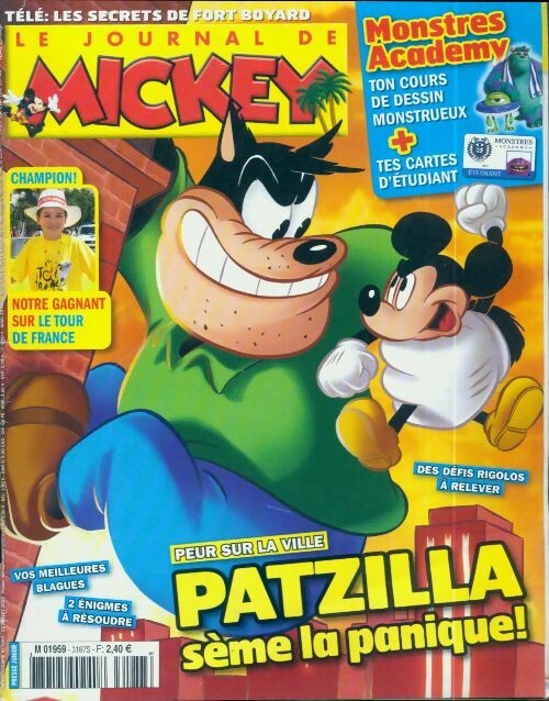 Le journal de Mickey n°3187 : Patzilla - Collectif - Livre