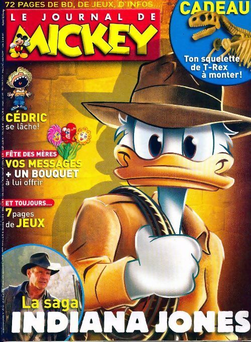 Le journal de Mickey n°2918 : La saga Indiana Jones - Collectif - Livre
