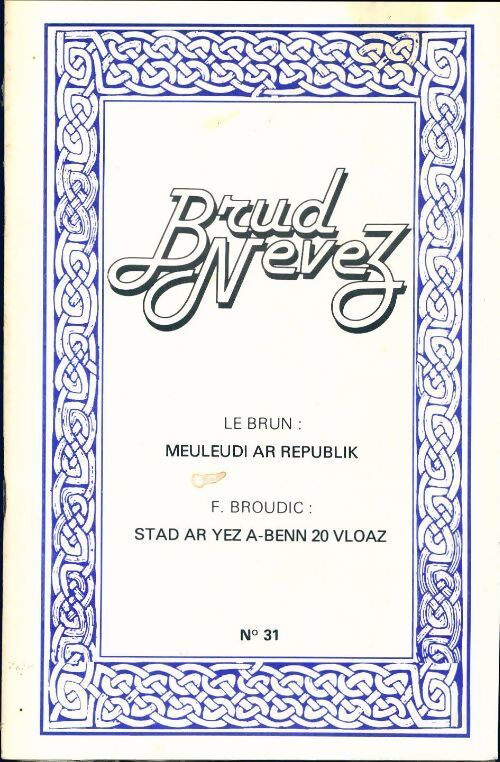 Brud nevez 1980 n°31 - Collectif - Livre