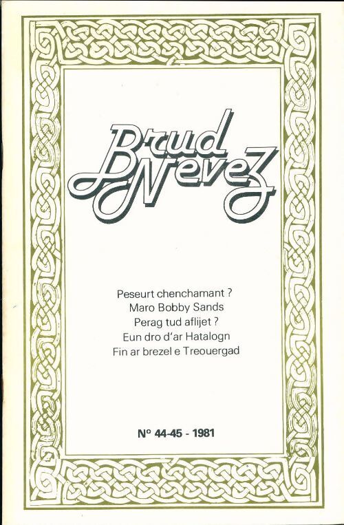 Brud nevez 1981 n°44-45 - Collectif - Livre
