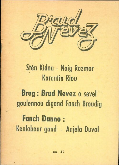 Brud nevez 1981 n°47 - Collectif - Livre
