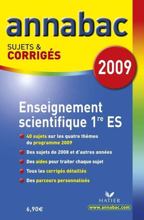 Enseignement scientifique 1e es : Sujets et corrigés - Sylvie Guérin-Bodeau - Livre