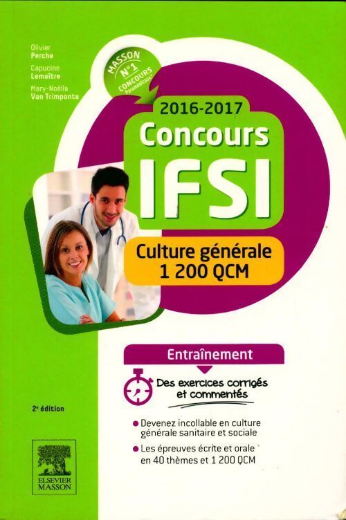 Concours IFSI 2016-2017 . Culture générale - 1 200 QCM - Olivier Perche - Livre