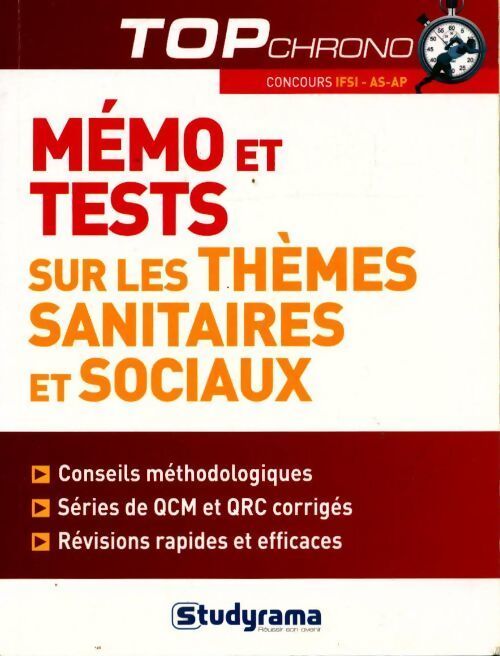 Mémo et tests sur les thèmes sanitaires et sociaux - Céline Wistuba - Livre
