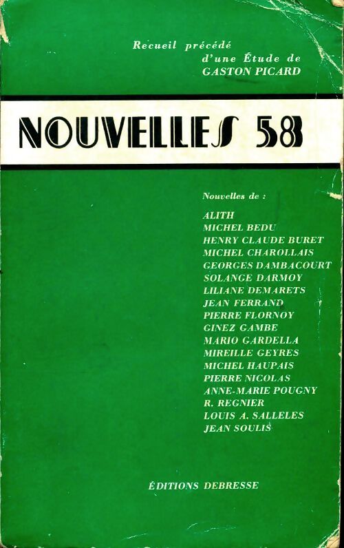 Nouvelles 58 - Collectif - Livre