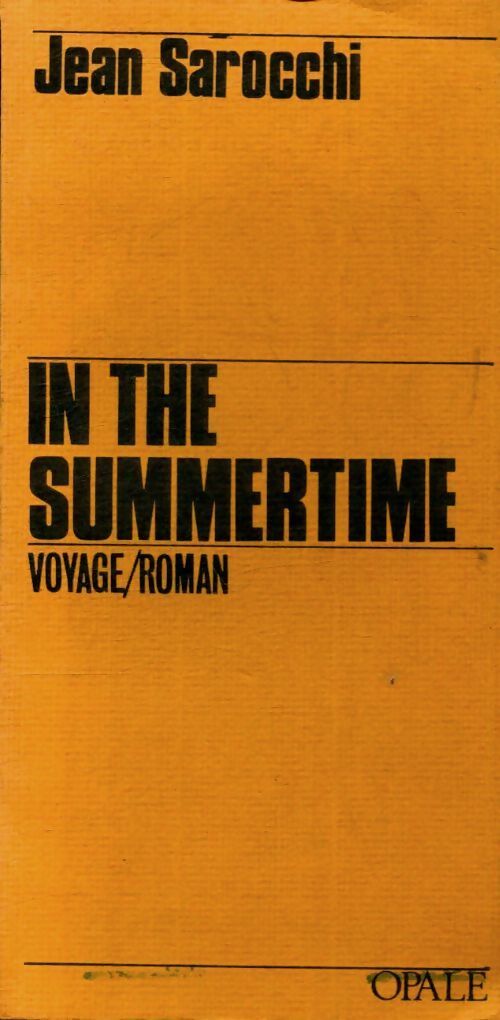 In the summertime - Jean Sarocchi - Livre