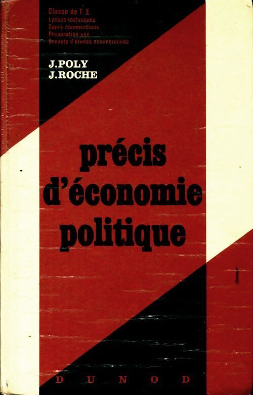 Précis d'économie politique Terminales - J. Poly - Livre
