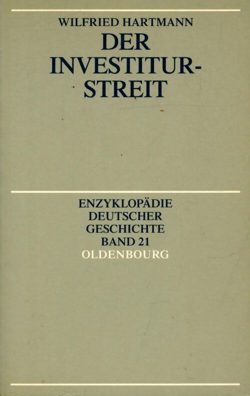Der investiturstreit - Wilfried Hartmann - Livre