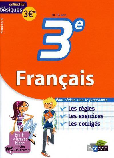 Français 3e - Jeanine Borrel - Livre