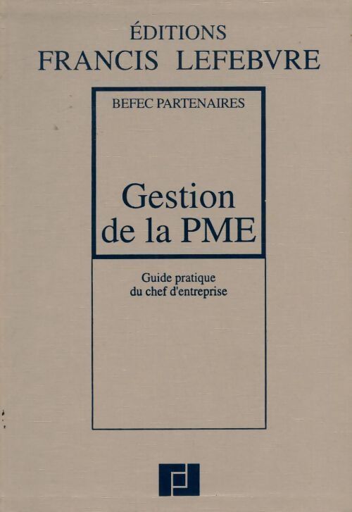 Gestion de la PME - Collectif - Livre