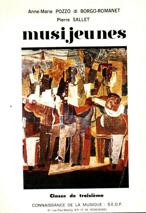 Musijeunes 3e - Anne-Marie Pozzo Di Borgo-Romanet - Livre
