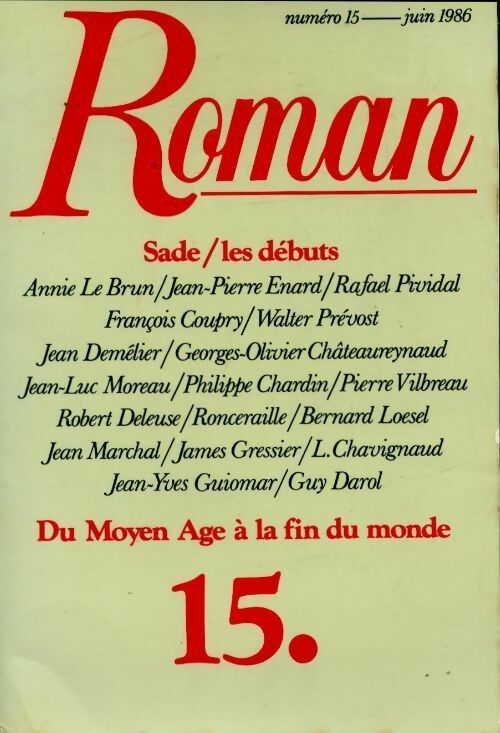 Roman n°15 - Collectif - Livre