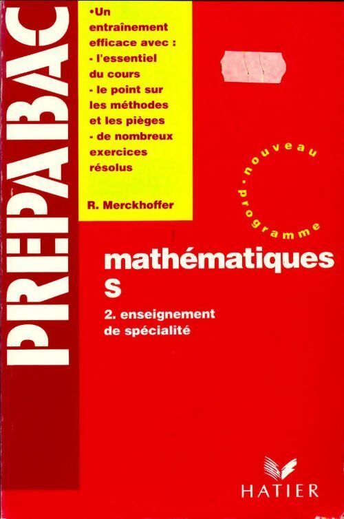 Mathématiques Terminale S Tome II : Enseignement de spécialité - René Merckhoffer - Livre